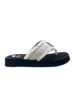Jellypop Toriana Woven Fringe Flip Flop Thong Sandals -Jellypop Sales Belk 1063