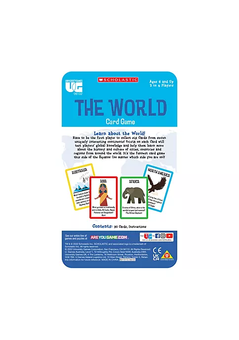 University Games Scholastic The World Card Game 4 University Games Scholastic The World Card Game - Image 3