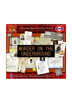 University Games Murder Mystery Party Case Files Puzzles - Murder on the Underground: 1000 Pcs -Jellypop Sales Belk 1602