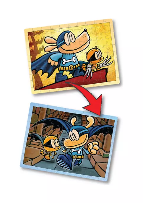 University Games Dog Man Adventures Lenticular Jigsaw Puzzle: 100 Pcs 4 University Games Dog Man Adventures Lenticular Jigsaw Puzzle: 100 Pcs - Image 2