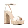 New York & Company Odalina Women's Raffia Platform Heels -Jellypop Sales Belk 660