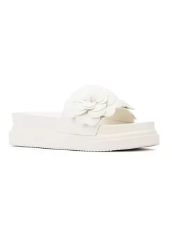 New York & Company Camilia Flower Women's Slides -Jellypop Sales Belk 702