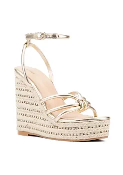 New York & Company Electra Women's Rhinestone Embedded Wedge -Jellypop Sales Belk 711