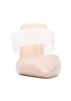 New York & Company Winifred Women's Vinyl Strap Mule Heels 11 New York & Company Winifred Women's Vinyl Strap Mule Heels -Jellypop Sales Belk 733