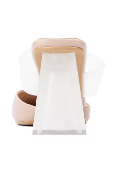 New York & Company Winifred Women's Vinyl Strap Mule Heels 12 New York & Company Winifred Women's Vinyl Strap Mule Heels -Jellypop Sales Belk 734