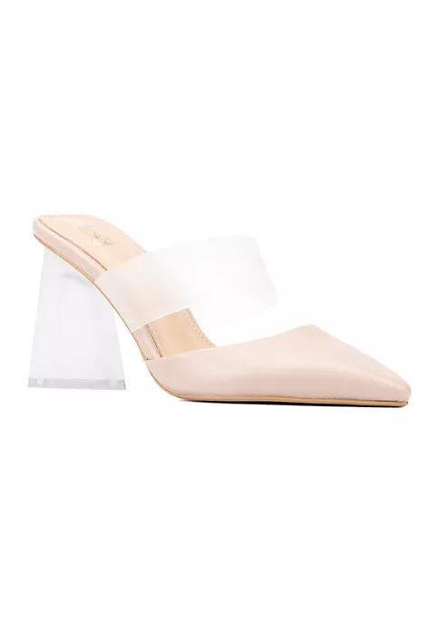 New York & Company Winifred Women's Vinyl Strap Mule Heels 7 New York & Company Winifred Women's Vinyl Strap Mule Heels - Image 5