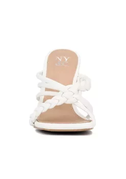 New York & Company Dalia Women's Braided Strap Heeled Sandal -Jellypop Sales Belk 773