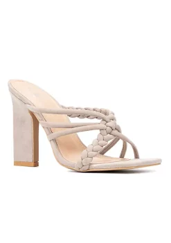 New York & Company Dalia Women's Braided Strap Heeled Sandal -Jellypop Sales Belk 776