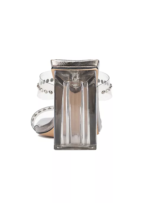New York & Company Zeta Emb Women's Band Lucite Mule 6 New York & Company Zeta Emb Women's Band Lucite Mule - Image 4