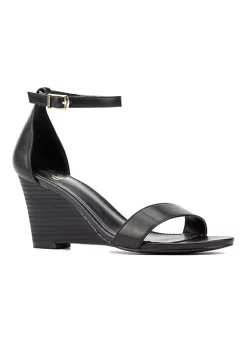 New York & Company Sharona Women's Ankle Wrap Wedge -Jellypop Sales Belk 834