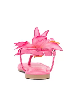 New York & Company Big Flower Women's T-Strap Sandal -Jellypop Sales Belk 854